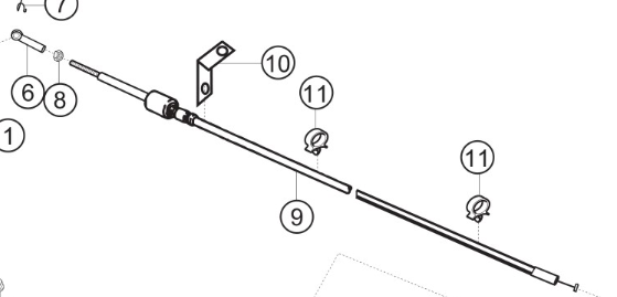 Throttle Cable - Front - 997 GT3 Cup  - Non Auto Blip