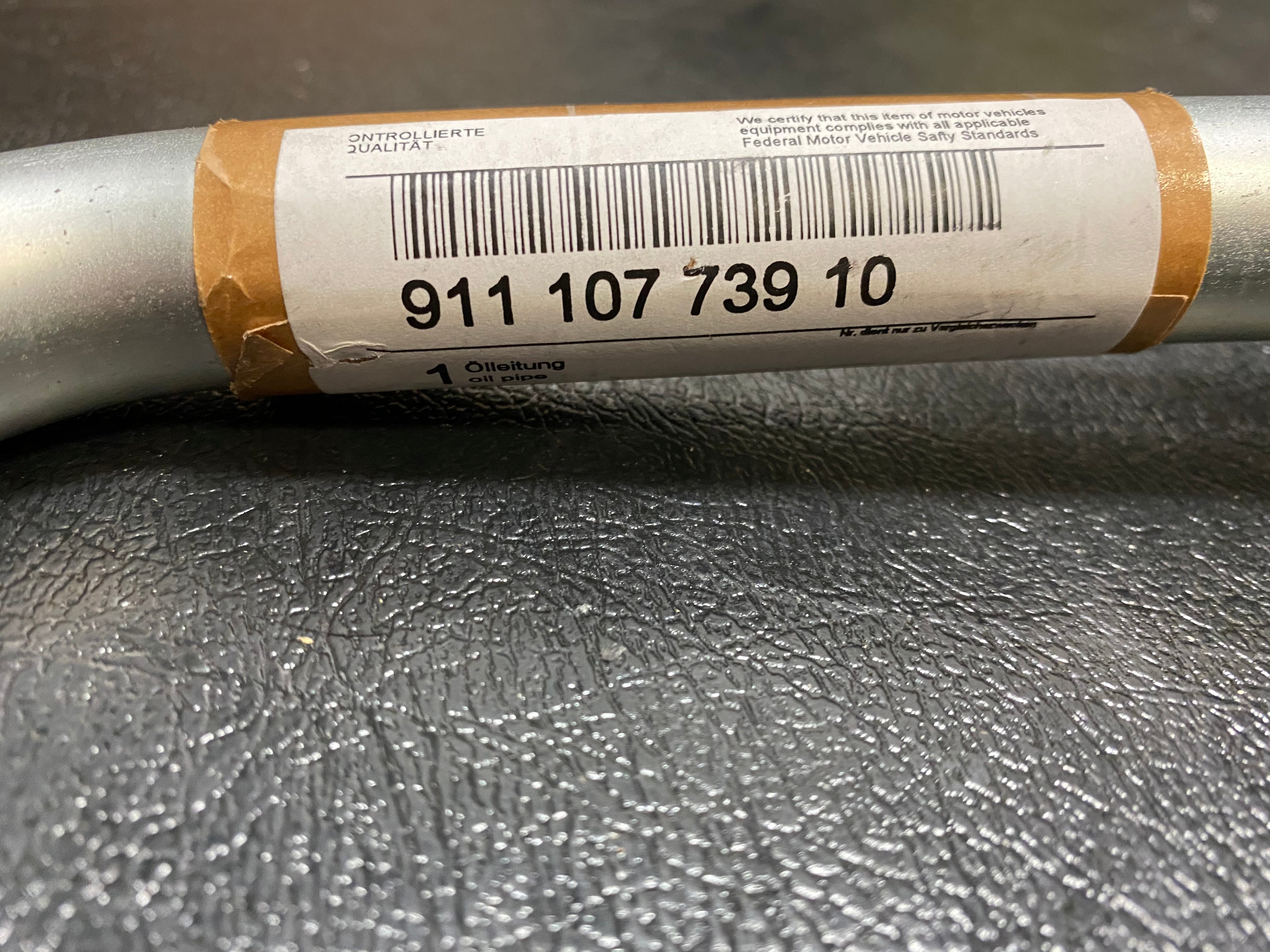 Engine Oil Line - Cross Over, All Metal, No Cooler - 911 (73-74)