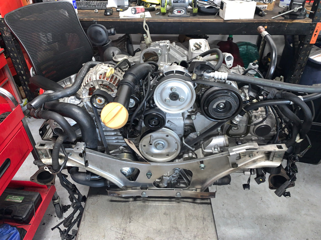 996 Rear Engine View 3.6L Rebuilt Engine - 996 (02-05)