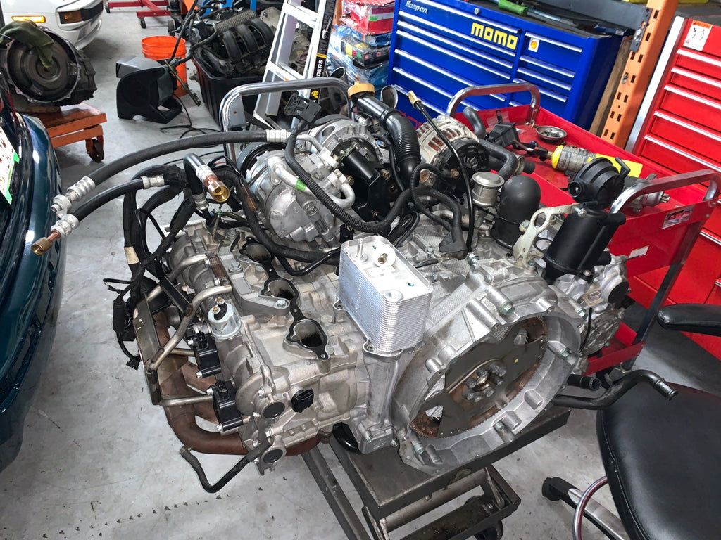 996 Rear Engine View 3.6L Rebuilt Engine - 996 (02-05)