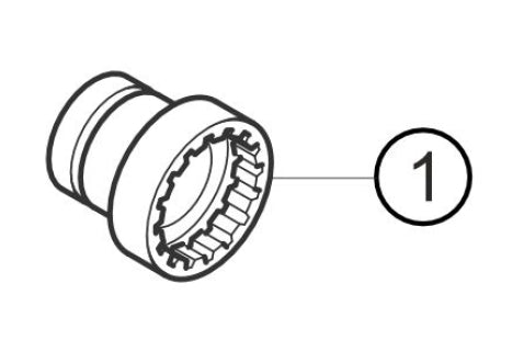 Wheel Nut Socket - 991 GT3 Cup Center Lock - Motorsport Version