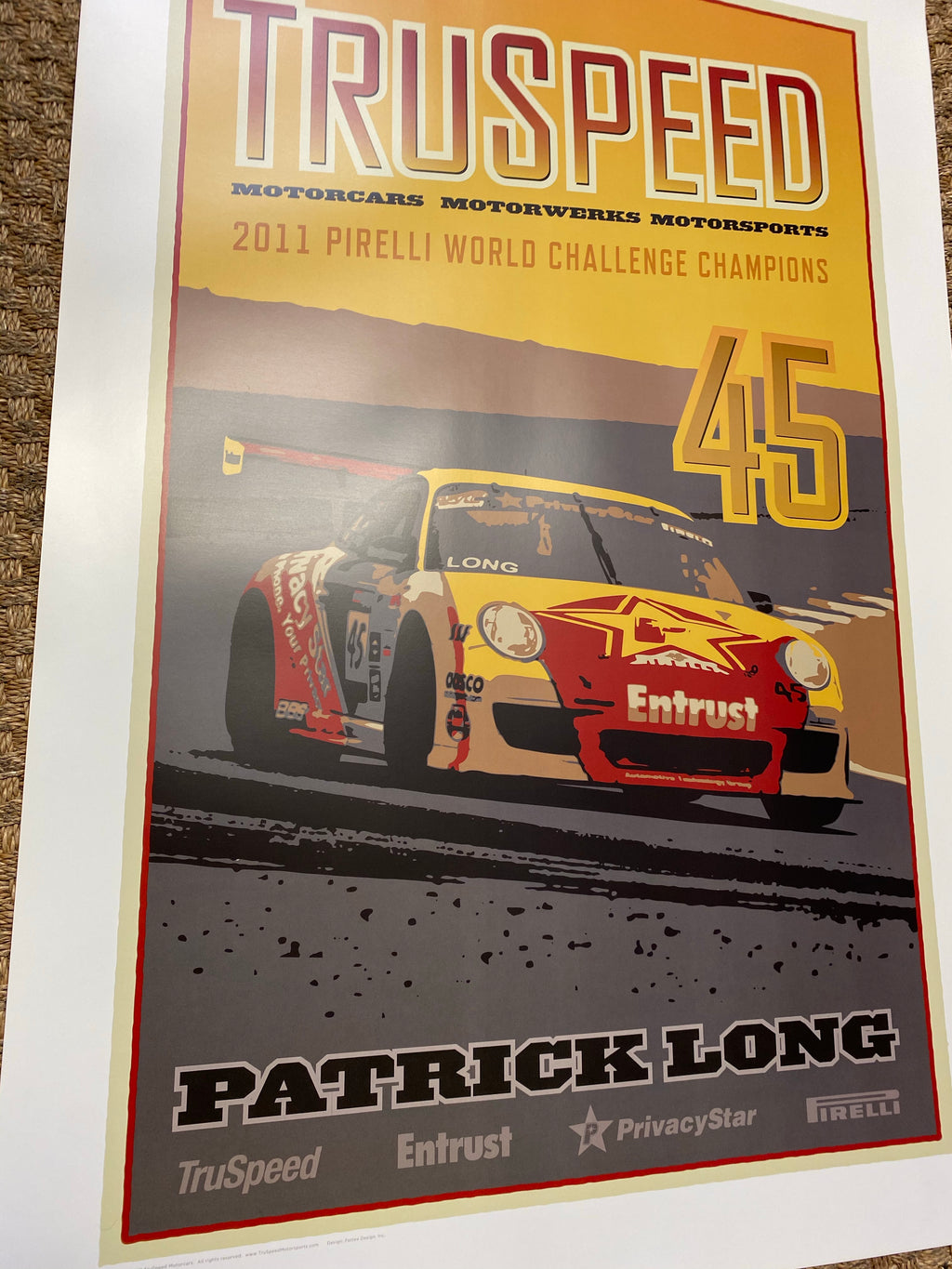 Pat Long Racer Patrick Long Tru Speed Racing Poster